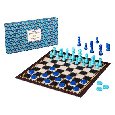 Chess & Checkers Dame- und Schachspiel Wild & Wolf